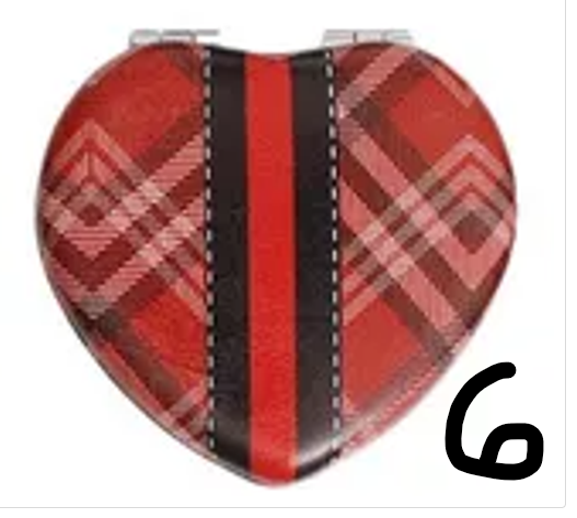 PT2 - Designer Heart Compact Mirror