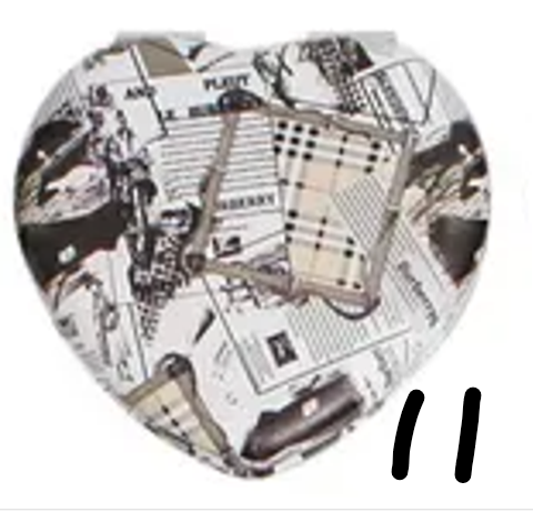 PT2 - Designer Heart Compact Mirror