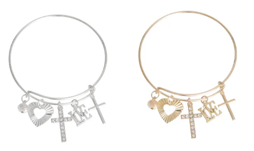 3062 - Cross Love Wire Bracelets