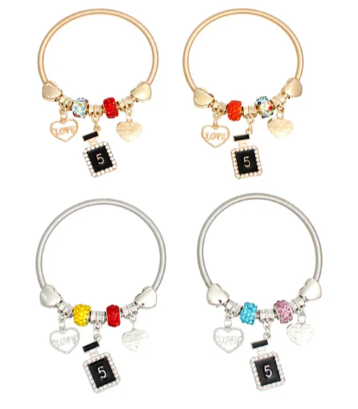 3047 - Multi Perfume Jump Coil Bracelets