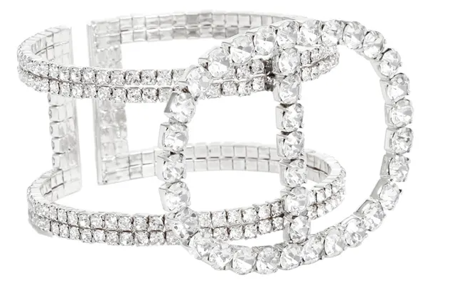 1000-13 - Brilliant Luxe Pave Wire Bracelet