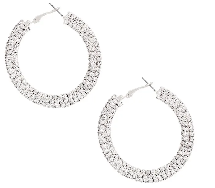 1000-15 - Stacked Pave 55mm Hoops