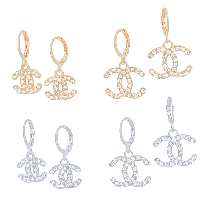1000-16 - 2 Pcs Set CC Clip Hoops INSPIRED