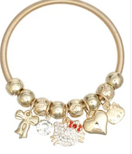 Cargar imagen en el visor de la galería, P6 - Hello Kitty Charm Jump Coil Bracelets
