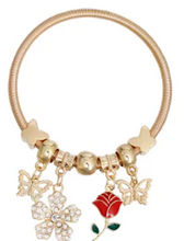 Load image into Gallery viewer, 3048 - Red Rose Jump Coil Bracelets
