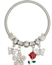Load image into Gallery viewer, 3048 - Red Rose Jump Coil Bracelets
