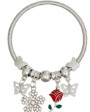 3048 - Red Rose Jump Coil Bracelets