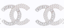 Load image into Gallery viewer, 1000-22 - CC Pearl Stone Earrings INSPIRED
