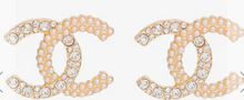 Load image into Gallery viewer, 1000-22 - CC Pearl Stone Earrings INSPIRED
