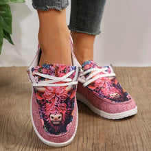 Cargar imagen en el visor de la galería, Geometric Round Toe Flat Slip-Ons
