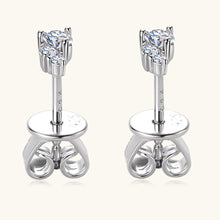 Cargar imagen en el visor de la galería, 925 Sterling Silver Moissanite Stud Earrings
