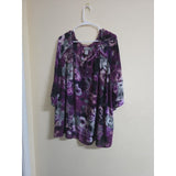 Catherines Women's Plus Size Floral Blouse 1X - PREOWNED
