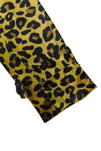 Cargar imagen en el visor de la galería, Leopard Collared Neck Long Sleeve Trench Coat
