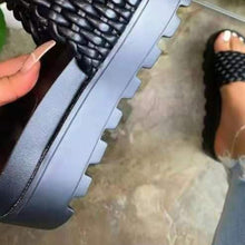 Cargar imagen en el visor de la galería, PU Leather Open Toe Platform Sandals
