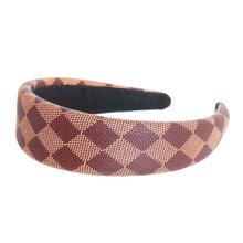 Load image into Gallery viewer, Brown Harlequin Print Headband
