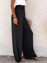 Cargar imagen en el visor de la galería, Full Size Decorative Button High Waist Pants
