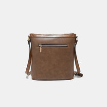 Cargar imagen en el visor de la galería, Nicole Lee USA Metallic Stitching Embroidery Inlaid Rhinestone Crossbody Bag
