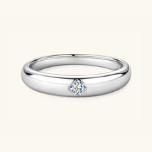 Load image into Gallery viewer, 925 Sterling Silver Inlaid Moissanite Ring
