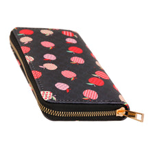 Load image into Gallery viewer, Apple Affection: Woven Wallet in Black
