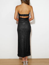Load image into Gallery viewer, Sequin Cutout Tube Dress
