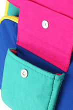 Cargar imagen en el visor de la galería, Himawari Contrast Nylon Backpack Bag with Handles
