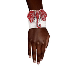 Cargar imagen en el visor de la galería, Red DST Sorority Elephant Head Cuff|Adjustable
