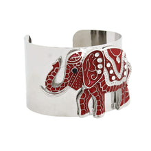 Cargar imagen en el visor de la galería, Bracelet DST Red Elephant Tribal Cuff for Women
