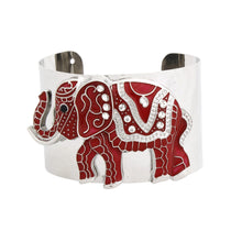 Cargar imagen en el visor de la galería, Bracelet DST Red Elephant Tribal Cuff for Women
