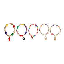Cargar imagen en el visor de la galería, Rainbow Fashion Charm Bracelets
