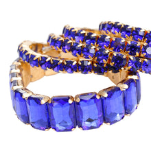 Cargar imagen en el visor de la galería, SGRHO Tennis Bracelets Blue Gold Set for Women
