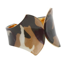 Cargar imagen en el visor de la galería, Cuff Camouflage Print Pointed Hinge Bracelet Women
