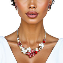 Load image into Gallery viewer, Collar Refined Red White Butterfly DST Necklace
