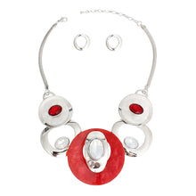 Load image into Gallery viewer, DST Red White Circular Bib for Women

