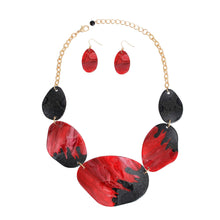 Load image into Gallery viewer, Dark Pink Black Dipped Necklace
