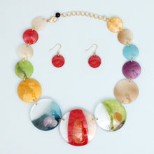 Load image into Gallery viewer, Collar Multicolor and Clear Disc Necklace Women
