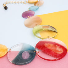 Load image into Gallery viewer, Collar Multicolor and Clear Disc Necklace Women
