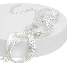Cargar imagen en el visor de la galería, Chain Matte Silver Chunky Chain Modern Necklace
