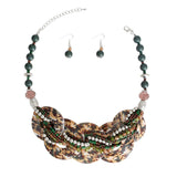 Camouflage Disc Shell Necklace
