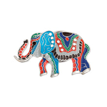 Load image into Gallery viewer, Brooch Multicolor Tribal Elephant Magnetic Pin
