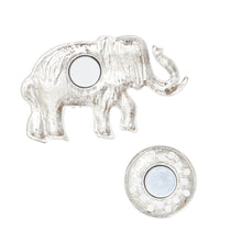 Load image into Gallery viewer, DST Brooch Red Tribal Elephant Magnetic Pin

