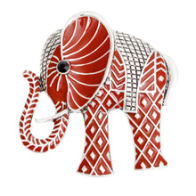 Load image into Gallery viewer, Brooch DST Red Elephant Diamond Pin for Women
