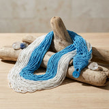 Zeta Amicae Sky Blue White 100 Strand Bead Necklace