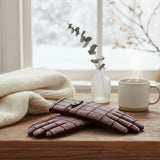 Plaid Wine Touchscreen Winter Gloves for Women