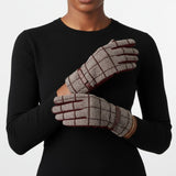 Plaid Wine Touchscreen Winter Gloves for Women