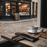 Black Taupe Faux Suede Touchscreen Winter Gloves