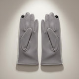 Gray Woolen Cute Rabbit Touchscreen Winter Gloves