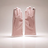 Pink Woolen Cute Rabbit Touchscreen Winter Gloves