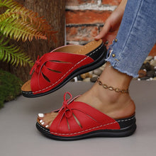 Cargar imagen en el visor de la galería, Tied Open Toe Low Heel Sandals
