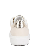 Load image into Gallery viewer, Claude Faux Leather Back Panel Detail Sneakers
