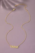 Load image into Gallery viewer, Laser cut zodiac sign pendant necklace
